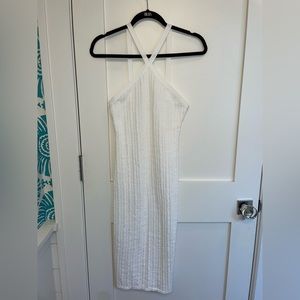Zara white midi dress